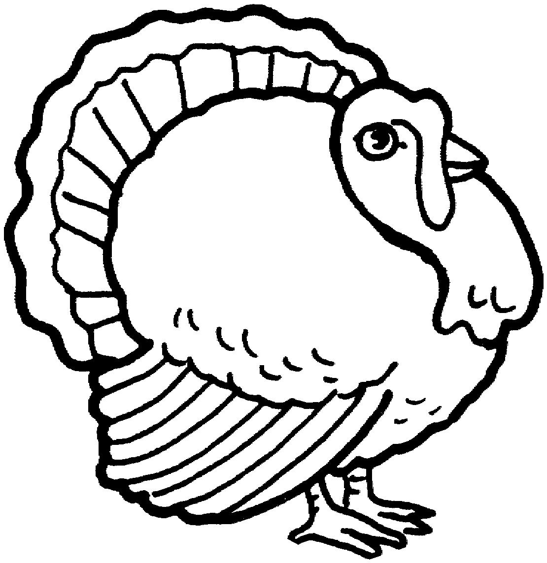 Free turkey coloring pages