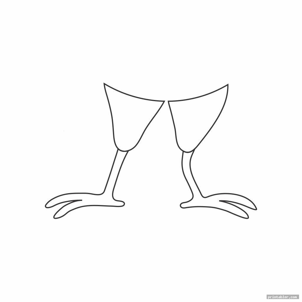 Turkey feet template printable