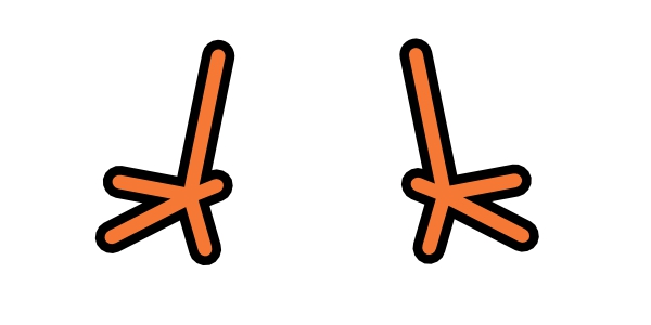 Free printable turkey feet template