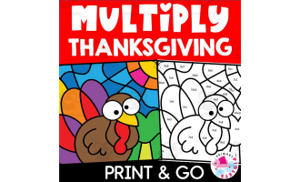 Thanksgiving color by code