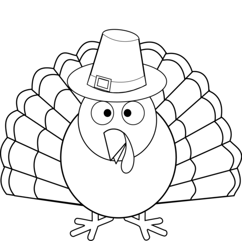 Thanksgiving turkey coloring page free printable coloring pages