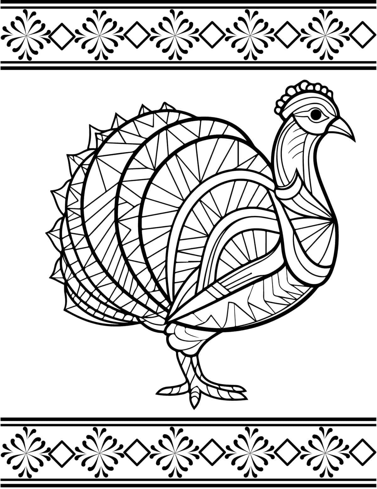 Free thanksgiving coloring pages for kids and adults