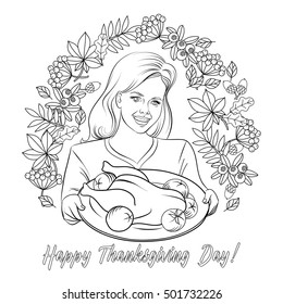 Happy thanksgiving day vector illustration beautiful stock vector royalty free
