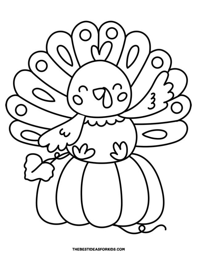 Turkey coloring pages free printables