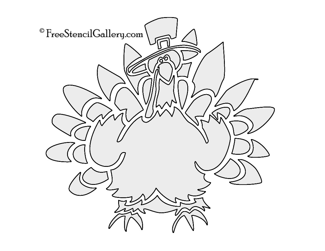 Turkey stencil free stencil gallery