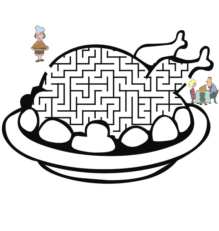 Turkey thanksgiving maze