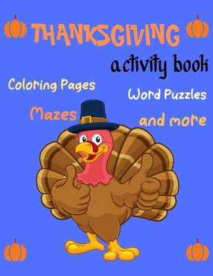 Thanksgiving activity book coloring pages word