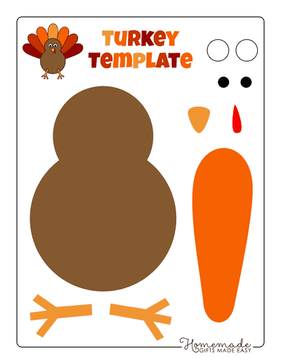 Free printable turkey templates for thanksgiving crafts