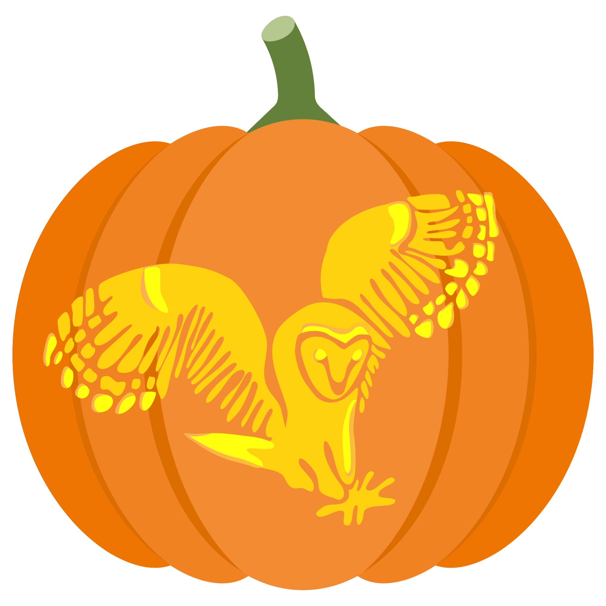 Flying owl pumpkin stencil free printable papercraft templates