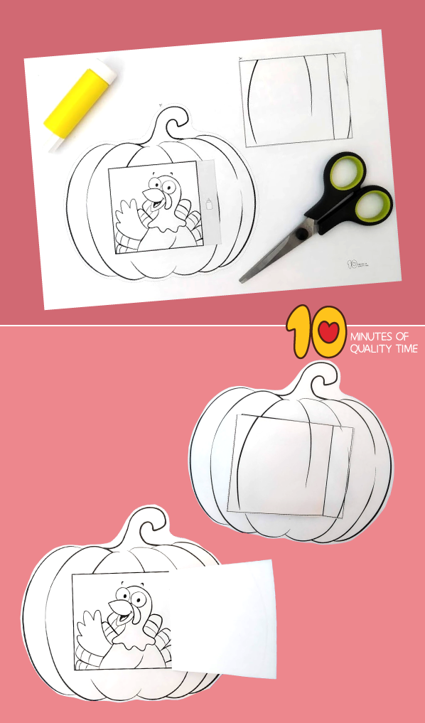 Turkey in a pumpkin craft â minutes of quality time