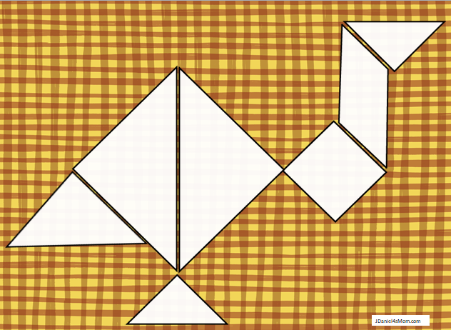 Thanksgiving tangram puzzles for kids