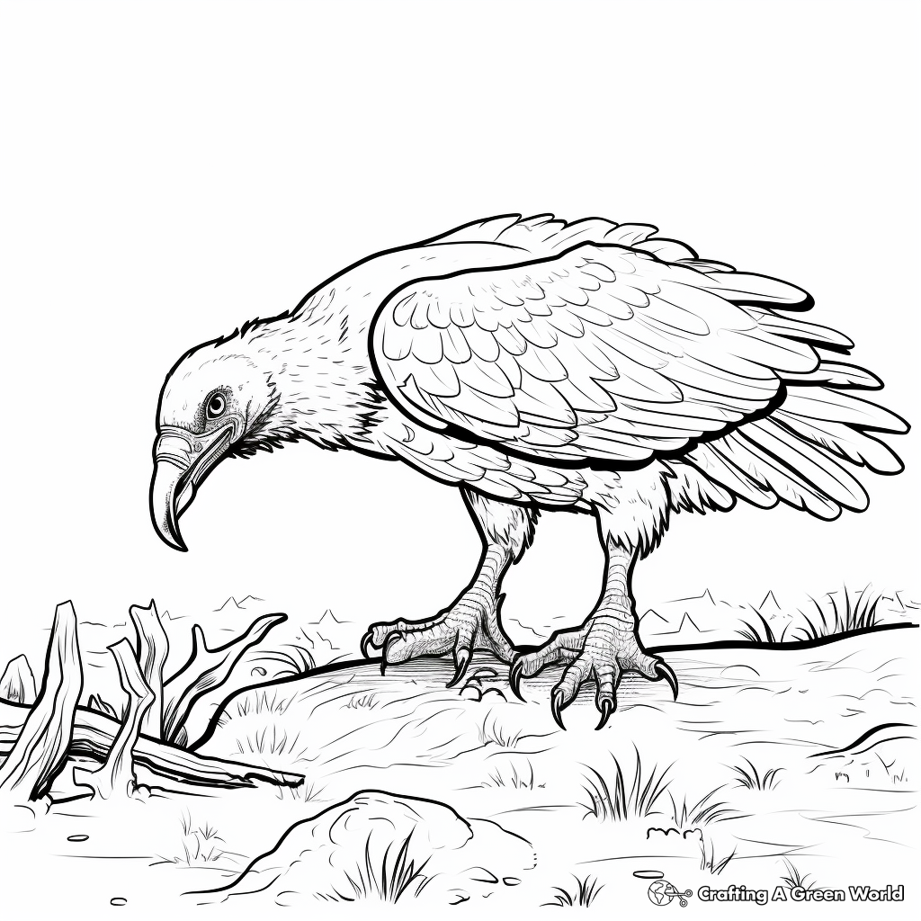 Vulture coloring pages