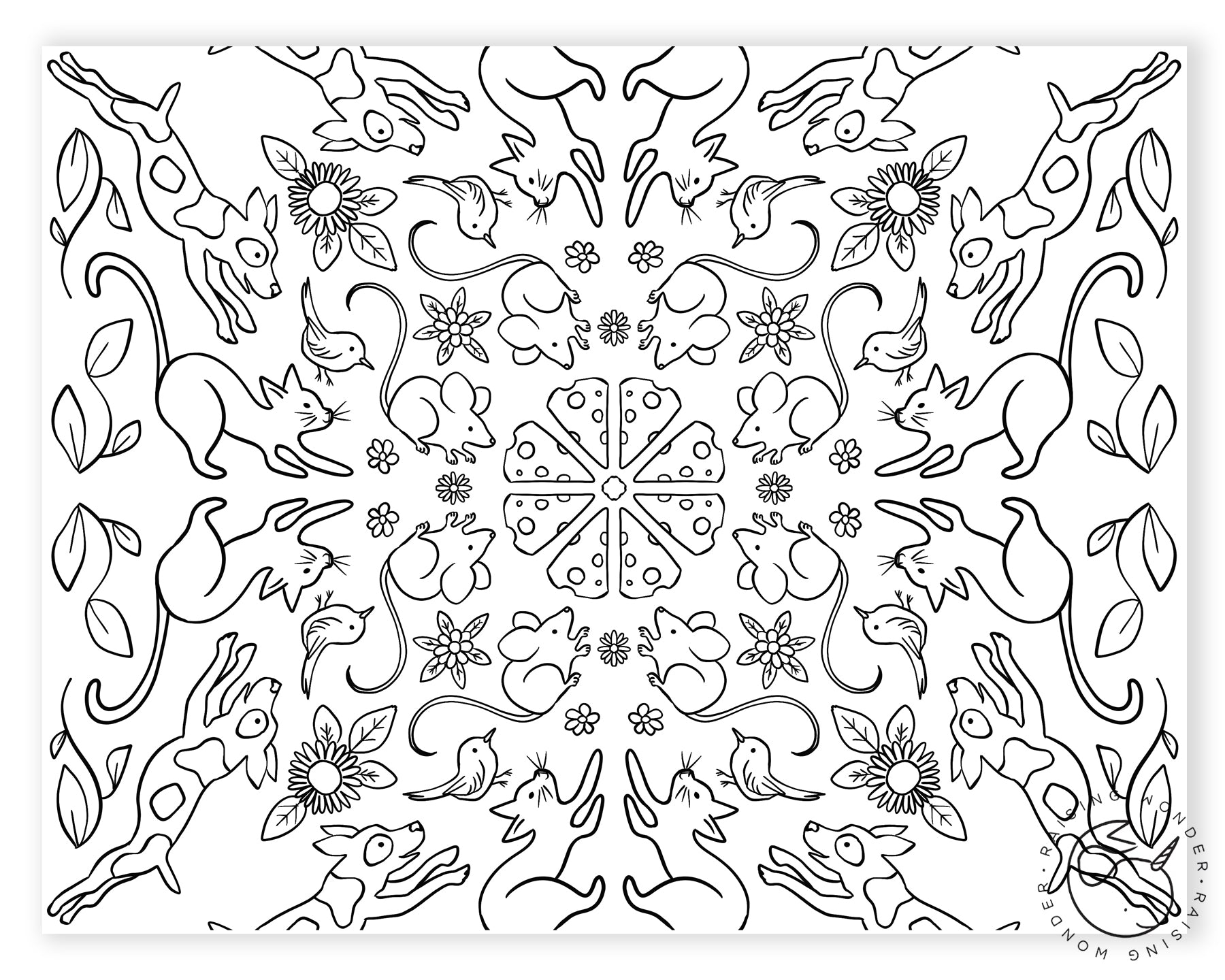 Single coloring page