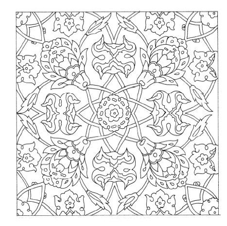 Ottoman paternsmotifs islamic art pattern mandala coloring pages pattern art