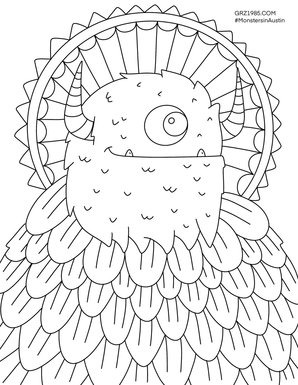 Stickers gift cards y mas âmonster coloring pages volii