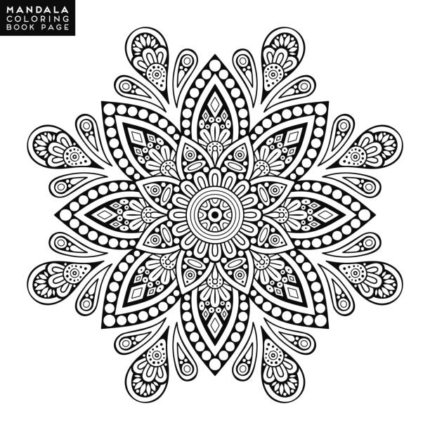 Stylized tiles of mandalas stock illustrations royalty