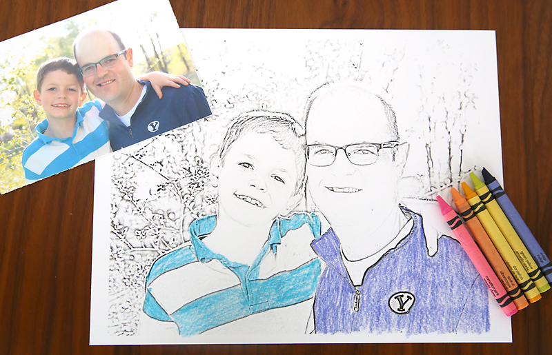 How to make personalized coloring pages for your kids
