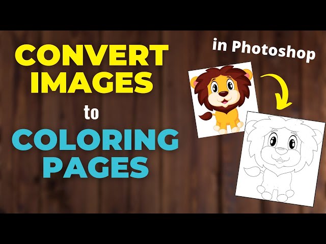 Converting image to coloring pages kdp low content interior ideas