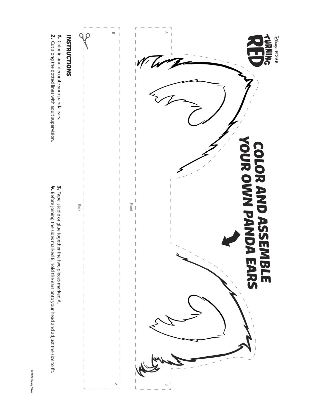 Free printable turning red coloring pages red birthday party panda birthday party turn ons