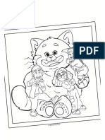 Disney pixar turning red coloring page collage pdf