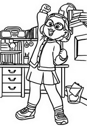 Coloring pages turning red