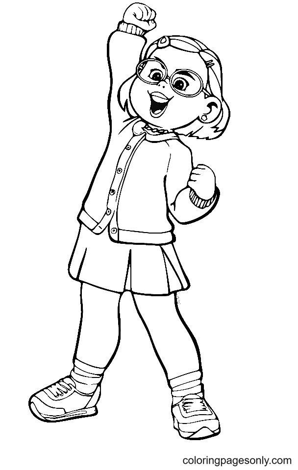 Turning red coloring pages