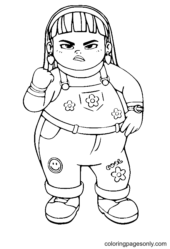Turning red coloring pages