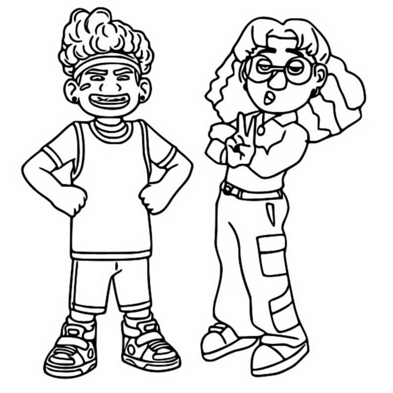Turning red coloring pages