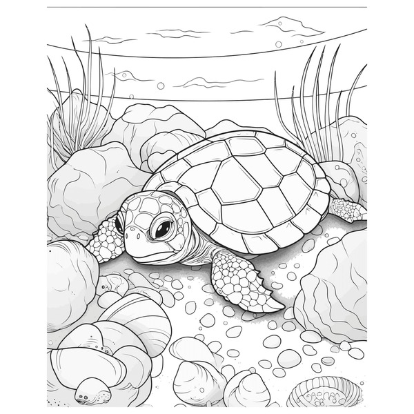 Thousand coloring book turtle royalty