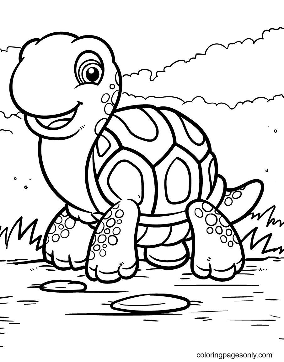 Turtle coloring pages printable for free download
