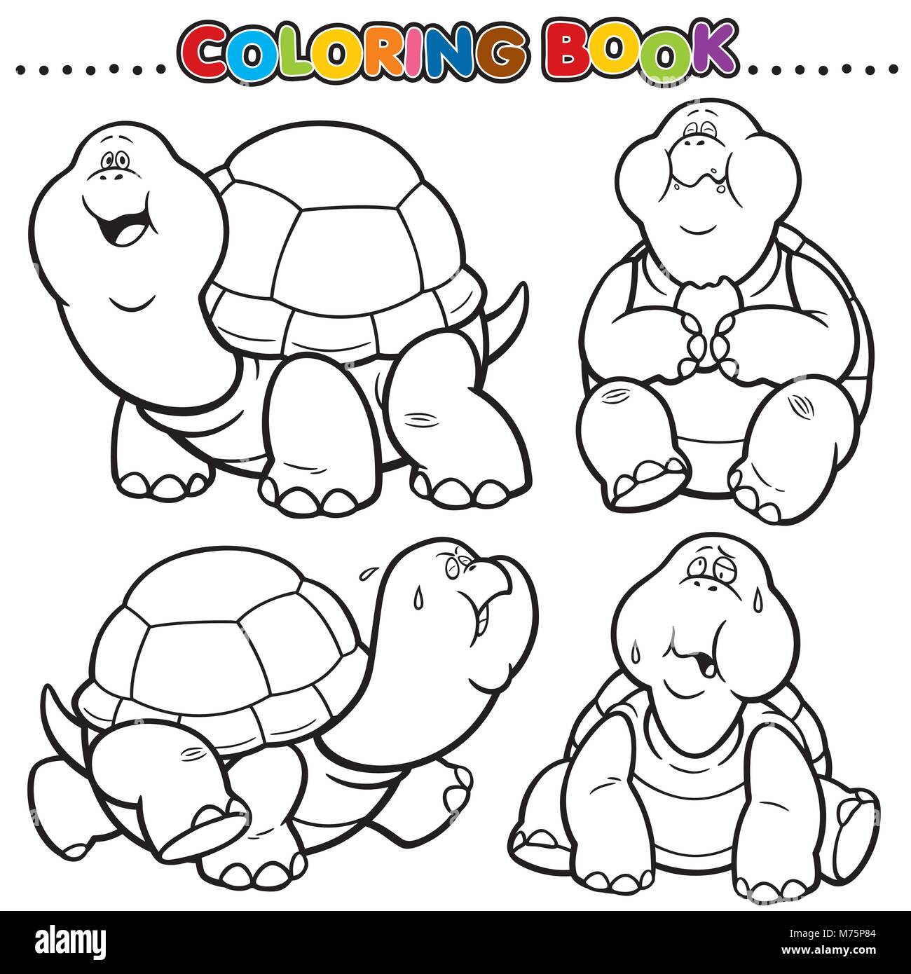 Cartoon coloring book