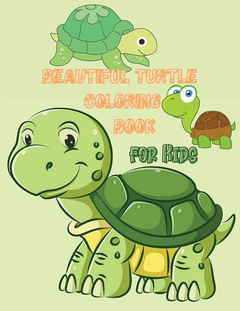 Beautiful turtle coloring book for kids over fun coloring and activity pages with cute turtles and more for kids toddlers and preschoolers by adib boggy