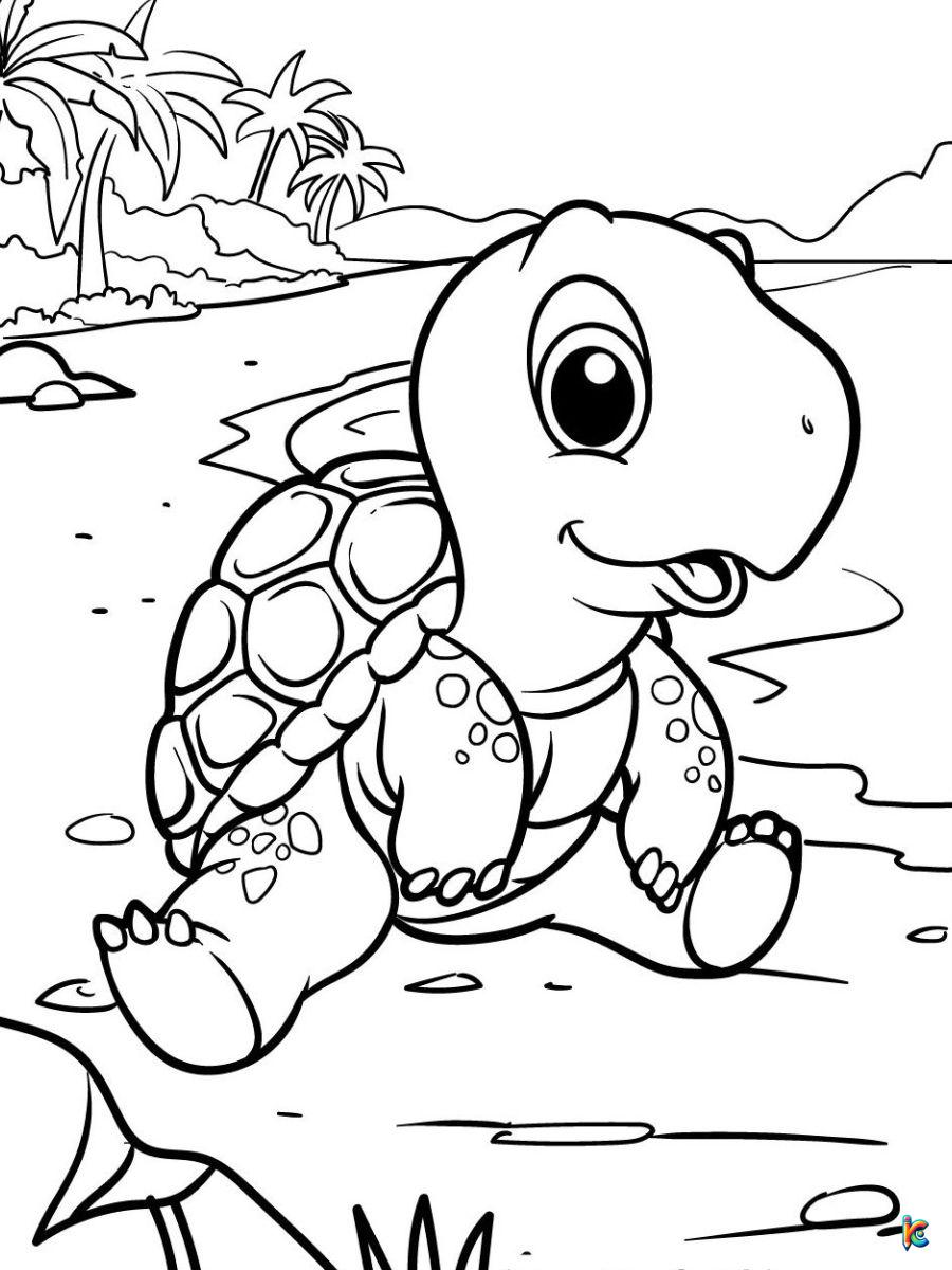 Turtle coloring pages â
