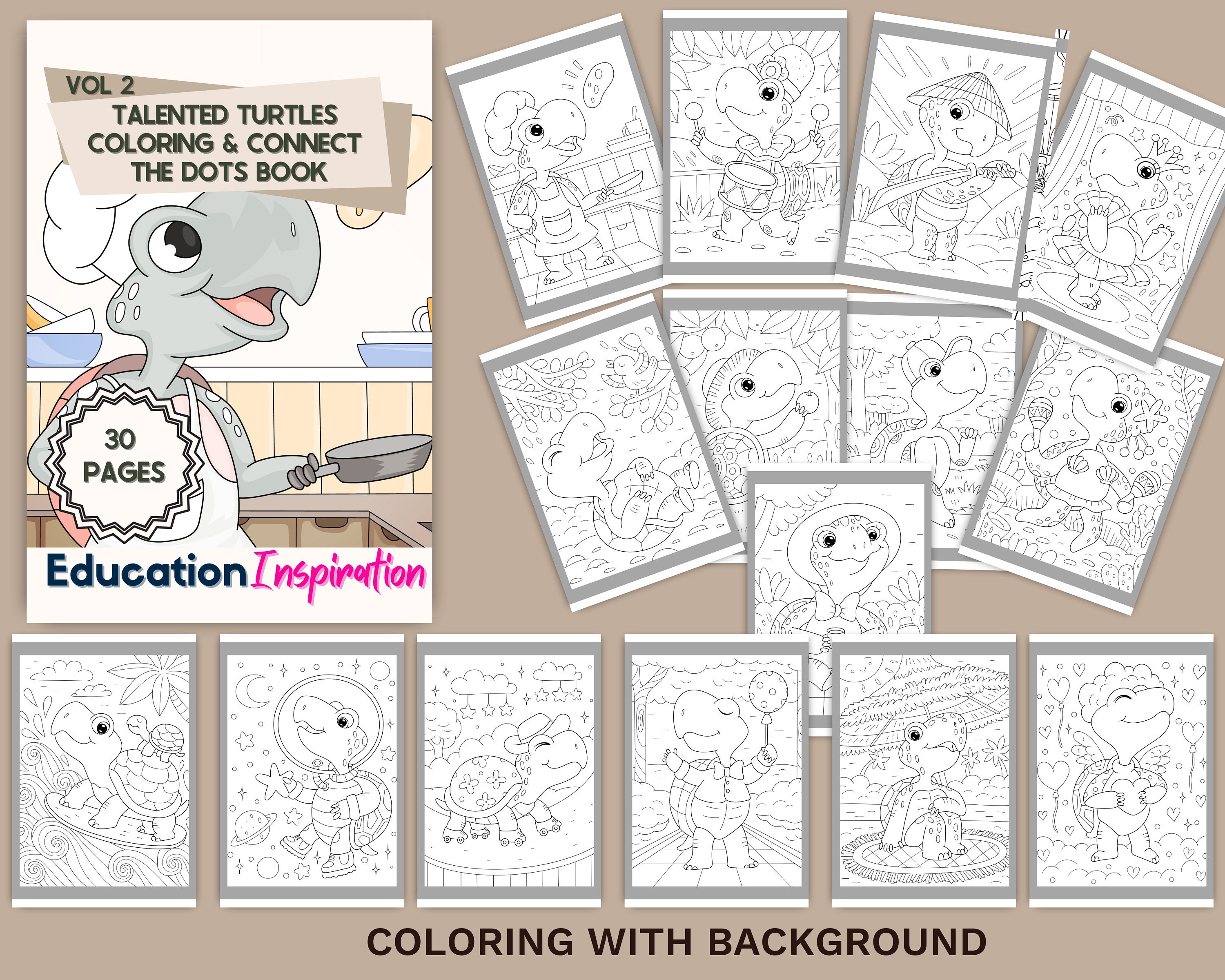 Turtle coloring animal coloring turtles coloring connect