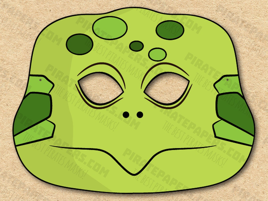Buy turtle mask printable paper diy for kids and adults pdf template instant download for birthdays halloween party costumes online in india
