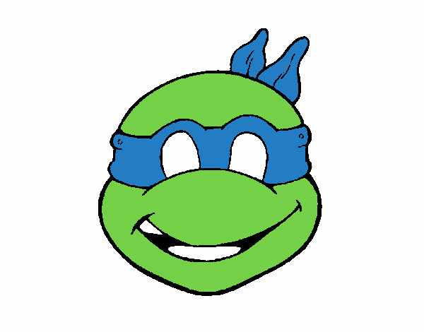 Colored page ninja turtles mask painted by user not registered
