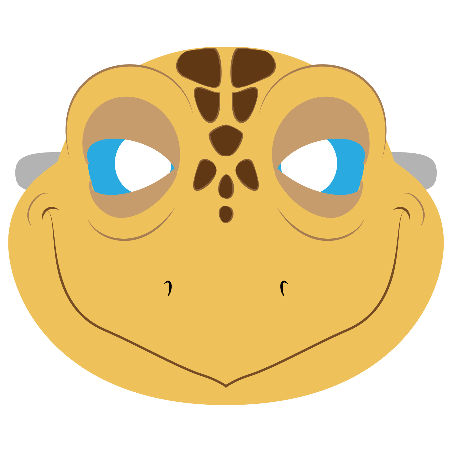 Turtle mask template free printable papercraft templates