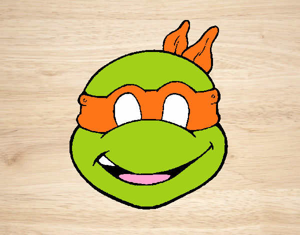 Colored page ninja turtles mask painted by user not registered