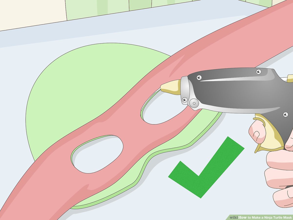 How to make a ninja turtle mask steps with pictures