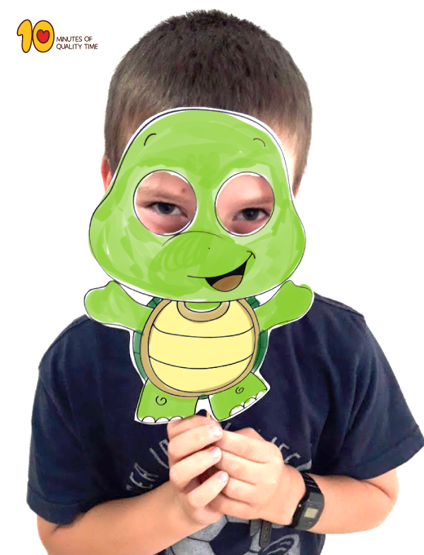 Printable turtle mask â minutes of quality time