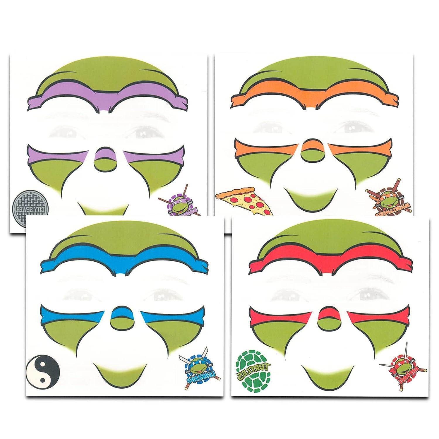 Tmnt temporary tattoos for halloween costume