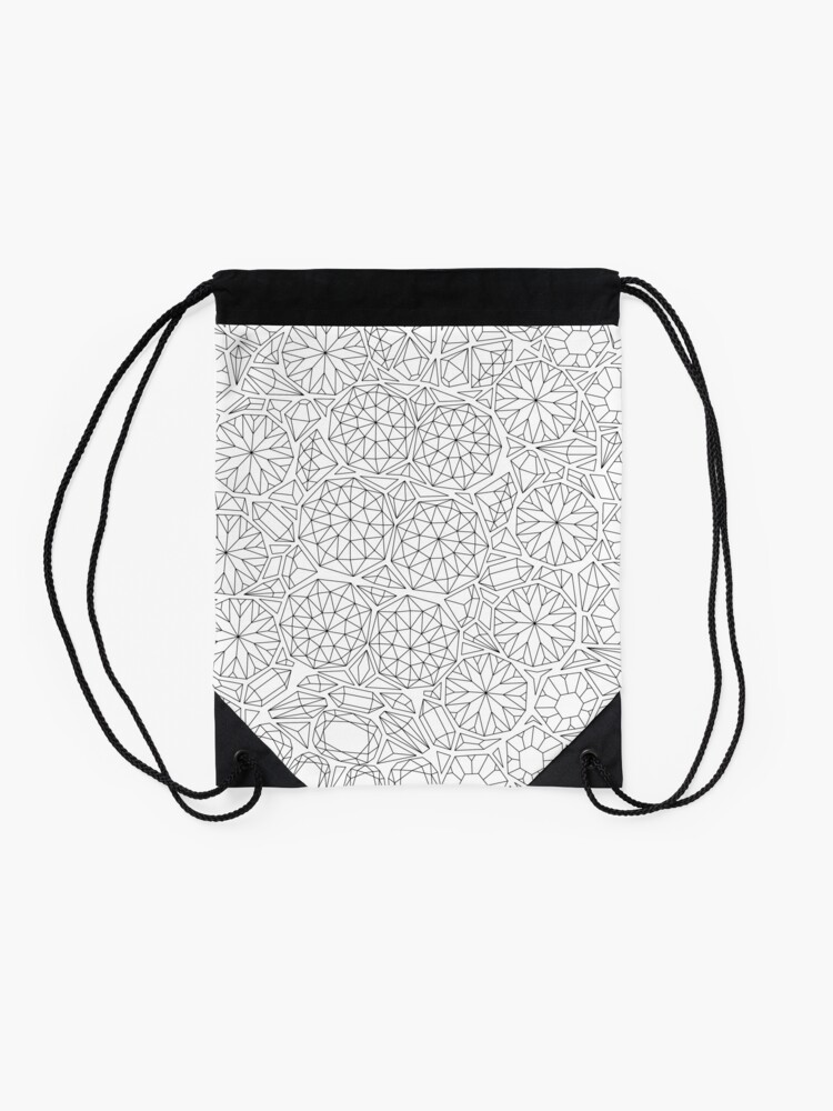 Gemstone turtle coloring page gems pattern adult coloring adult coloring book turtle drawstring bag for sale by anna grunduls