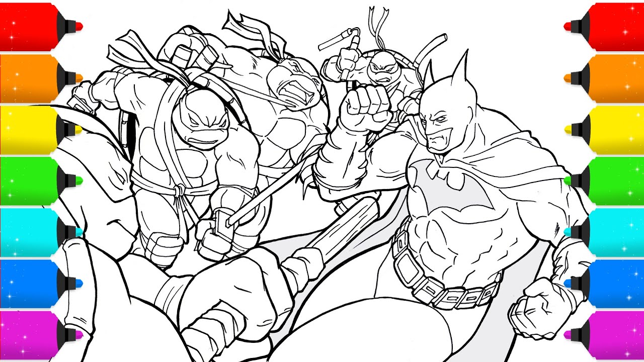 Drawing teenage mutant ninja turtles tmnt coloring page