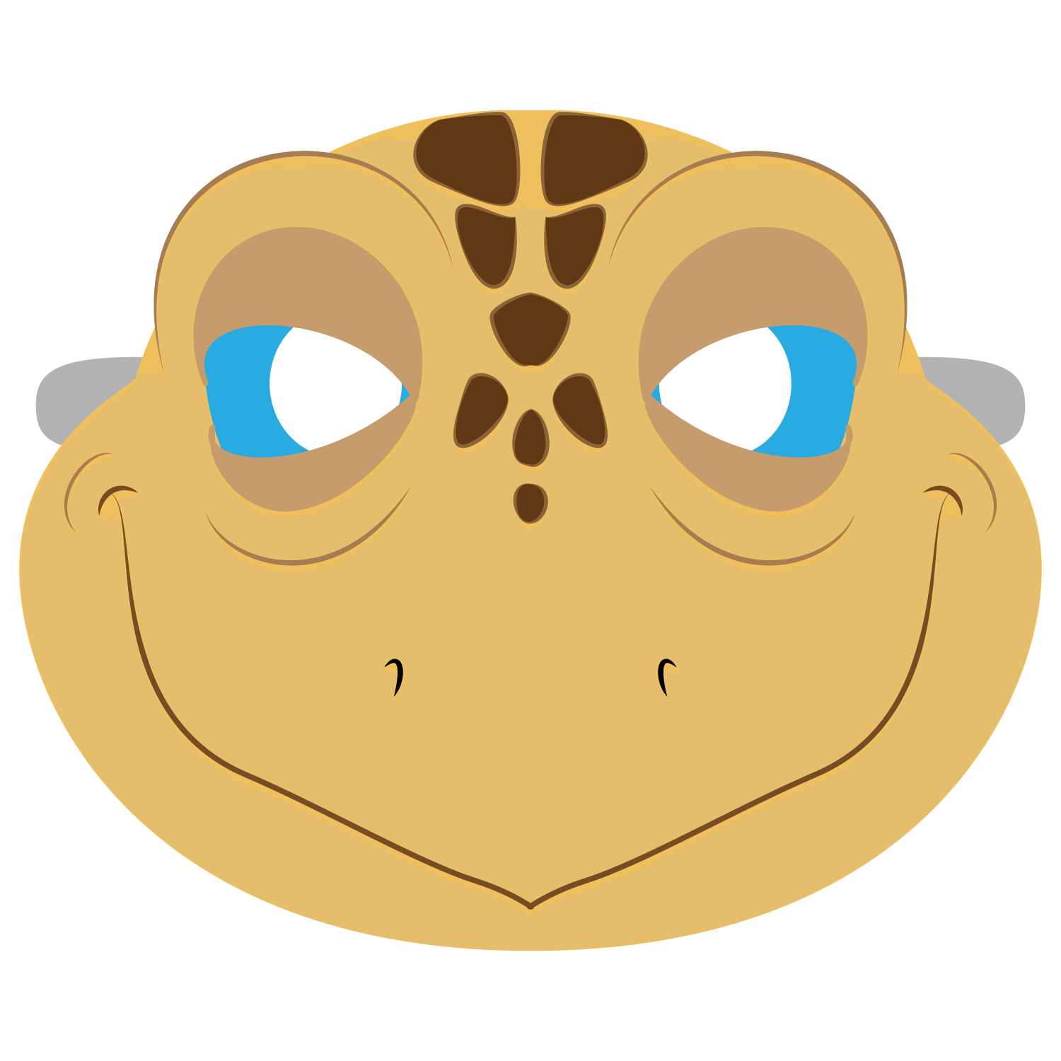 Turtle mask template free printable papercraft templates