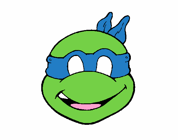 Colored page ninja turtles mask painted by user not registered
