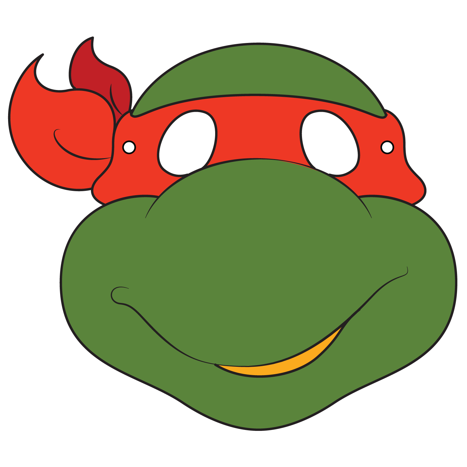 Ninja turtles mask template free printable papercraft templates