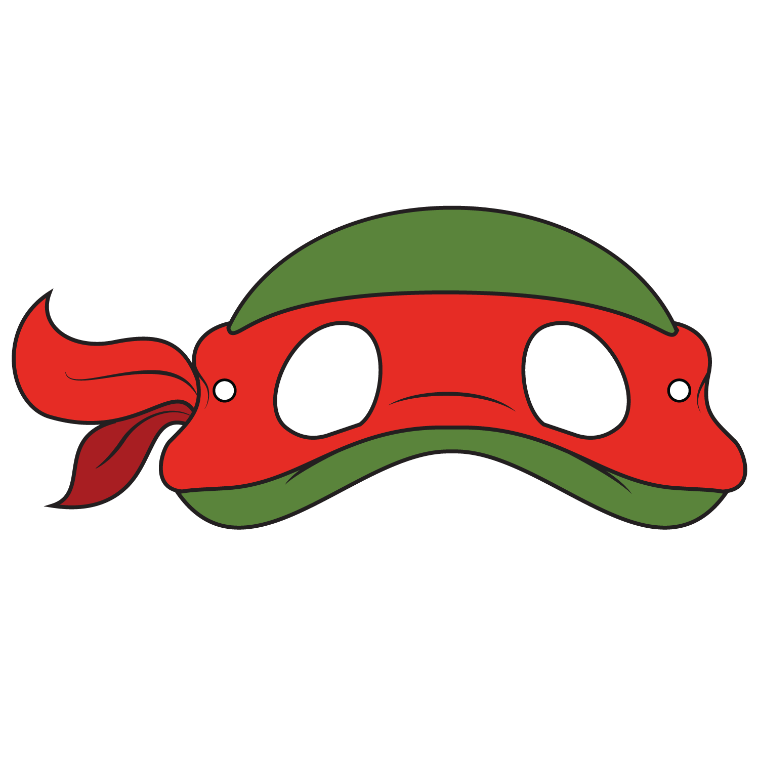 Teenage mutant ninja turtles mask template free printable papercraft templates