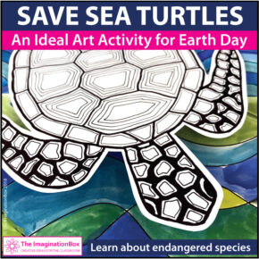 Earth day coloring pages sea turtles art activity