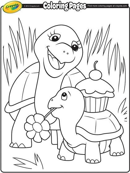 Turtle mommy on crayola crayola coloring pages valentines day coloring page free coloring pages