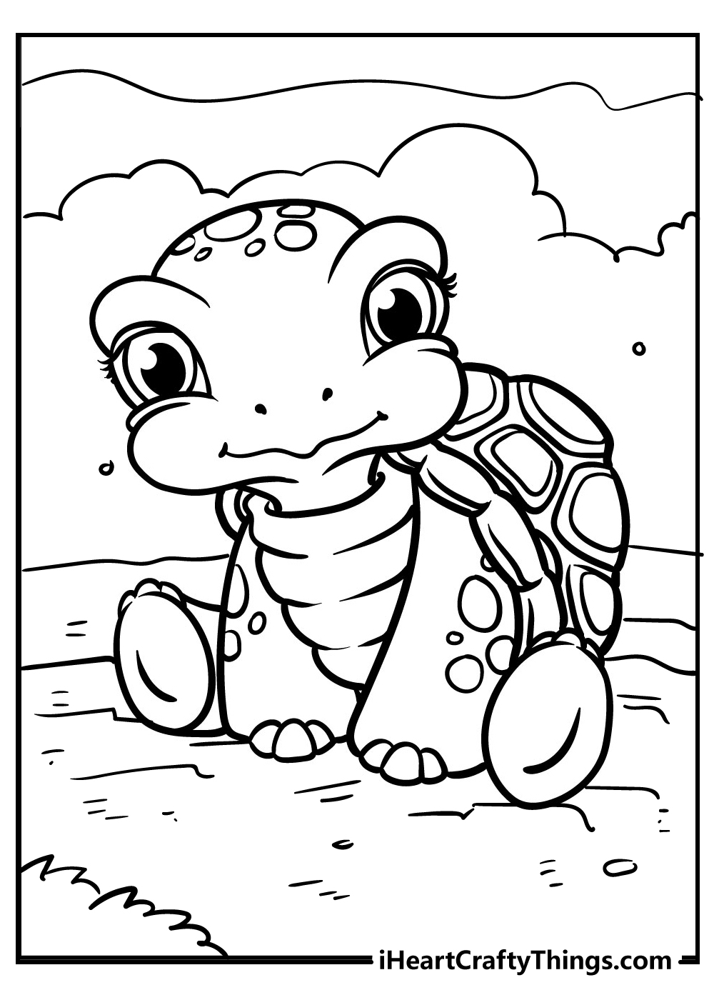 Turtle coloring pages free printables